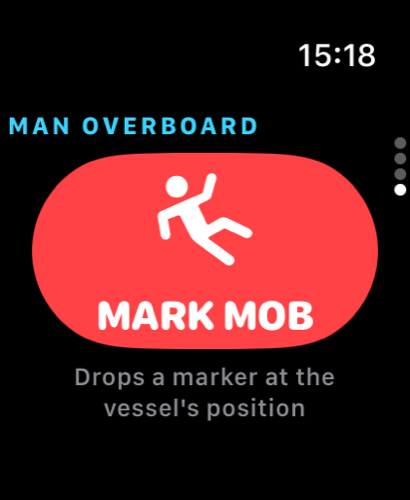 Apple Watch man overboard button